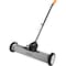 Stalwart Magnetic Sweeper with Wheels - 24-Inch Rolling Nail Magnet Tool, 50-Pound Capacity by 75-HT3016 - alternate 1